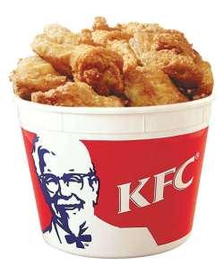 Kentucky Fried Chicken logo in KFC bucket